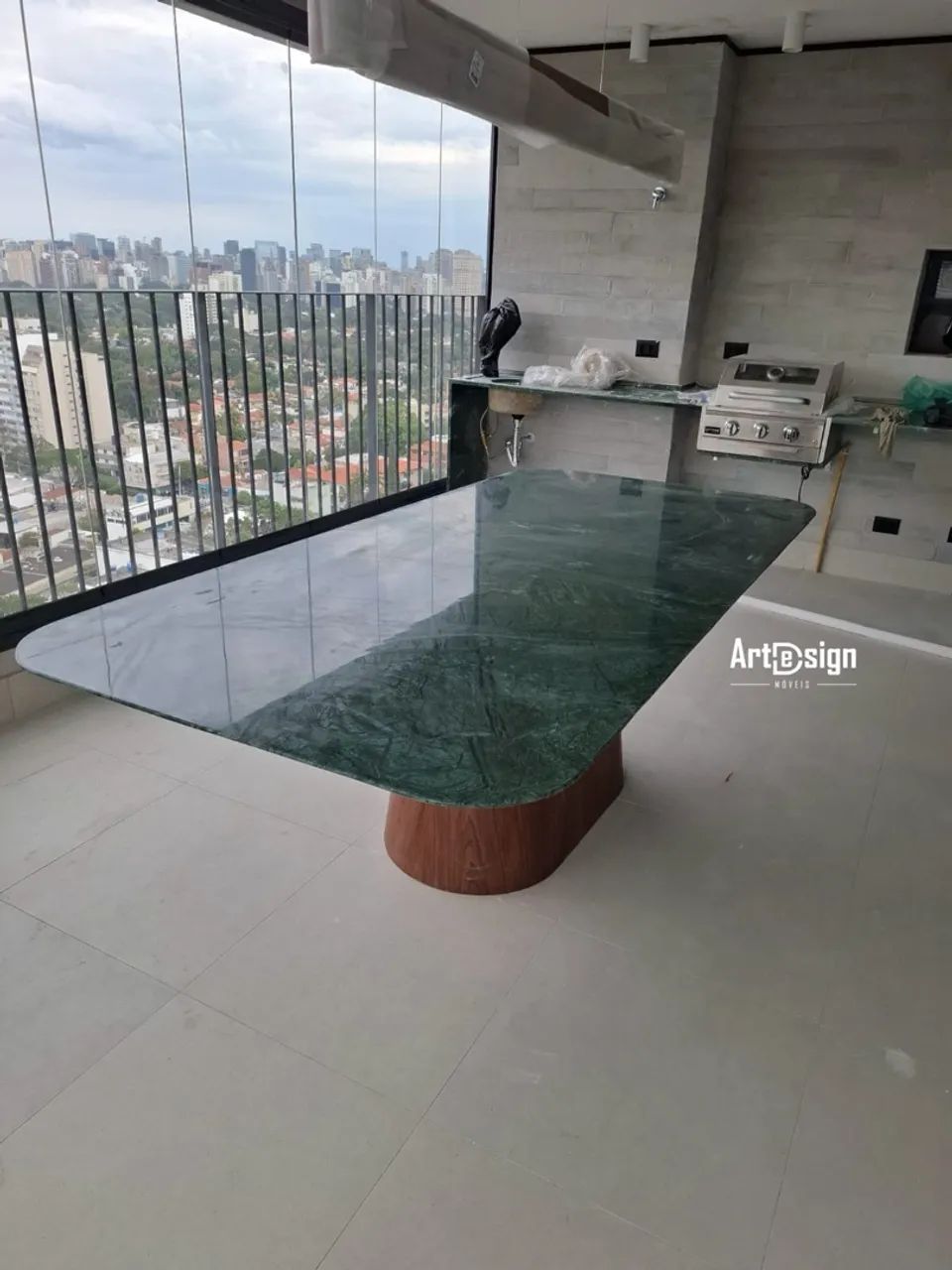 Mesa Retangular Verde Guatemala - Foto 4