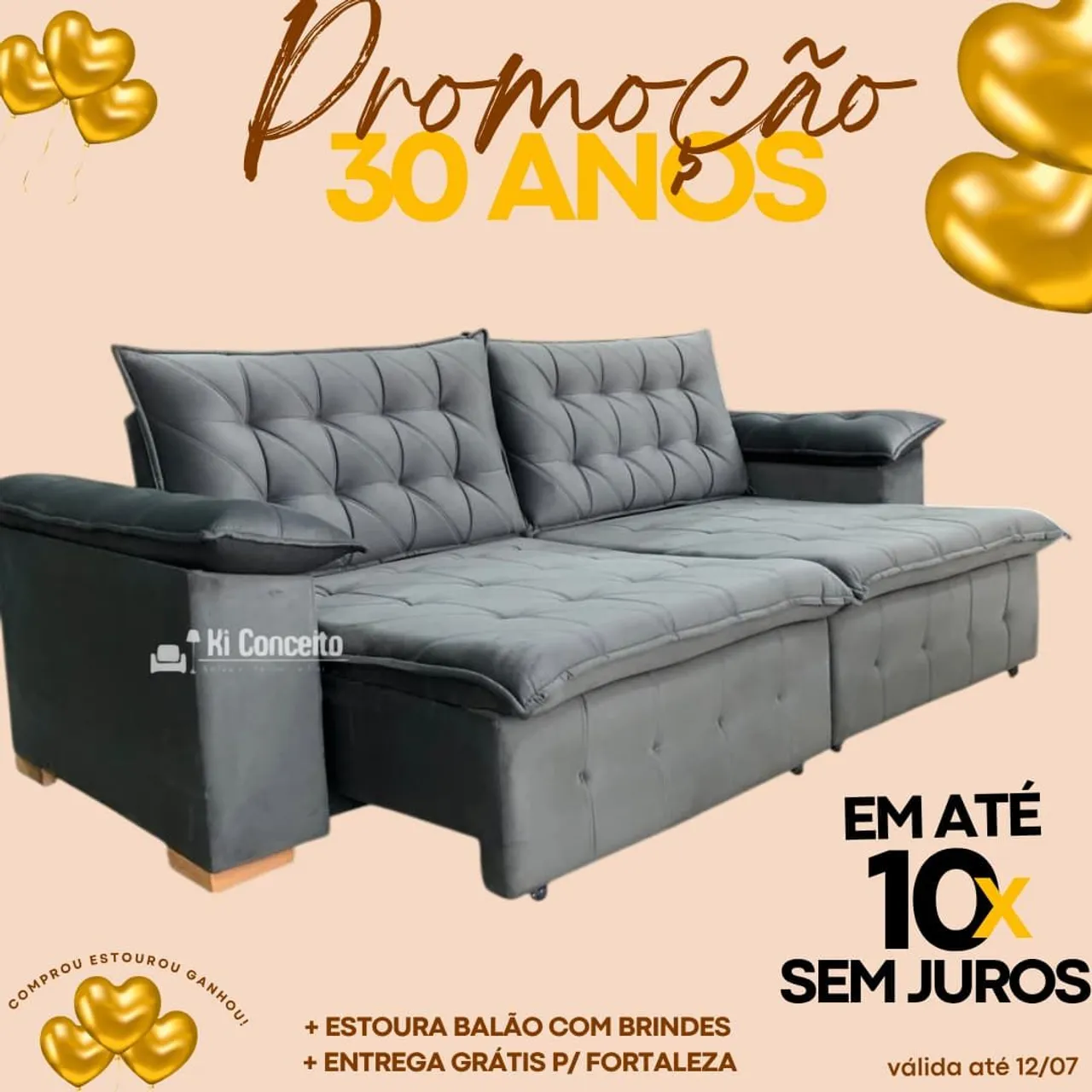 Sofá Promoção 30 Anos Ki Conceito
