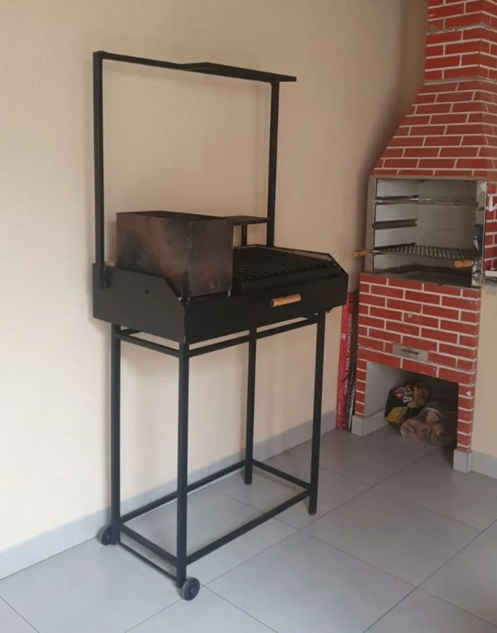 Churrasqueira Parrilla com duas grelhas ( argentina e uruguaia). - Foto 4