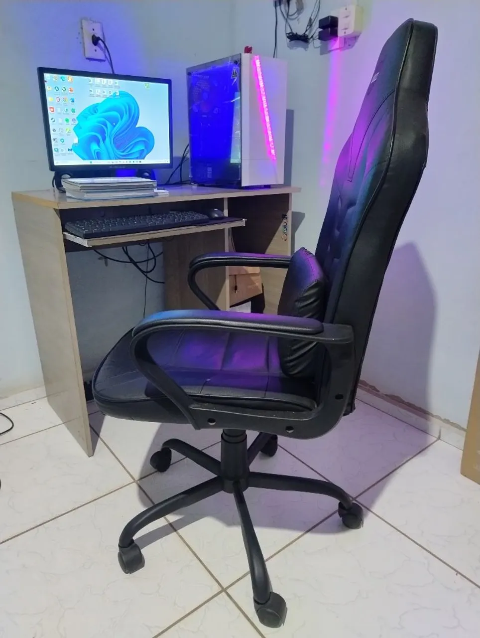Vendo PC completo com cadeira gamer