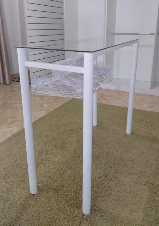 Mesa de Vidro para Loja - Branca - Foto 2