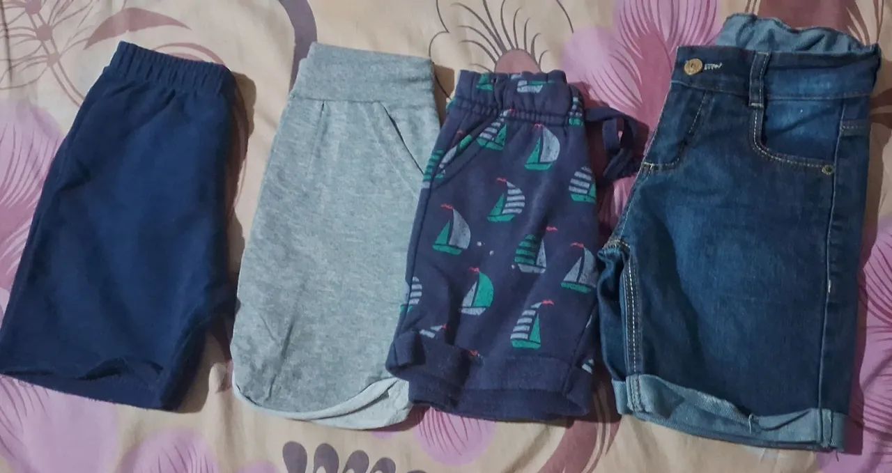 Lote menino 1 ah 2 anos blusas sociais, calças e shrts - Foto 3