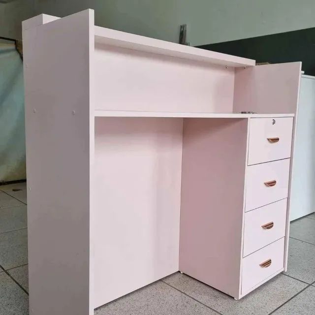 Balcao de recepção rosa  Ripado- MDF Temos varios modelos no catalogo  - Foto 3