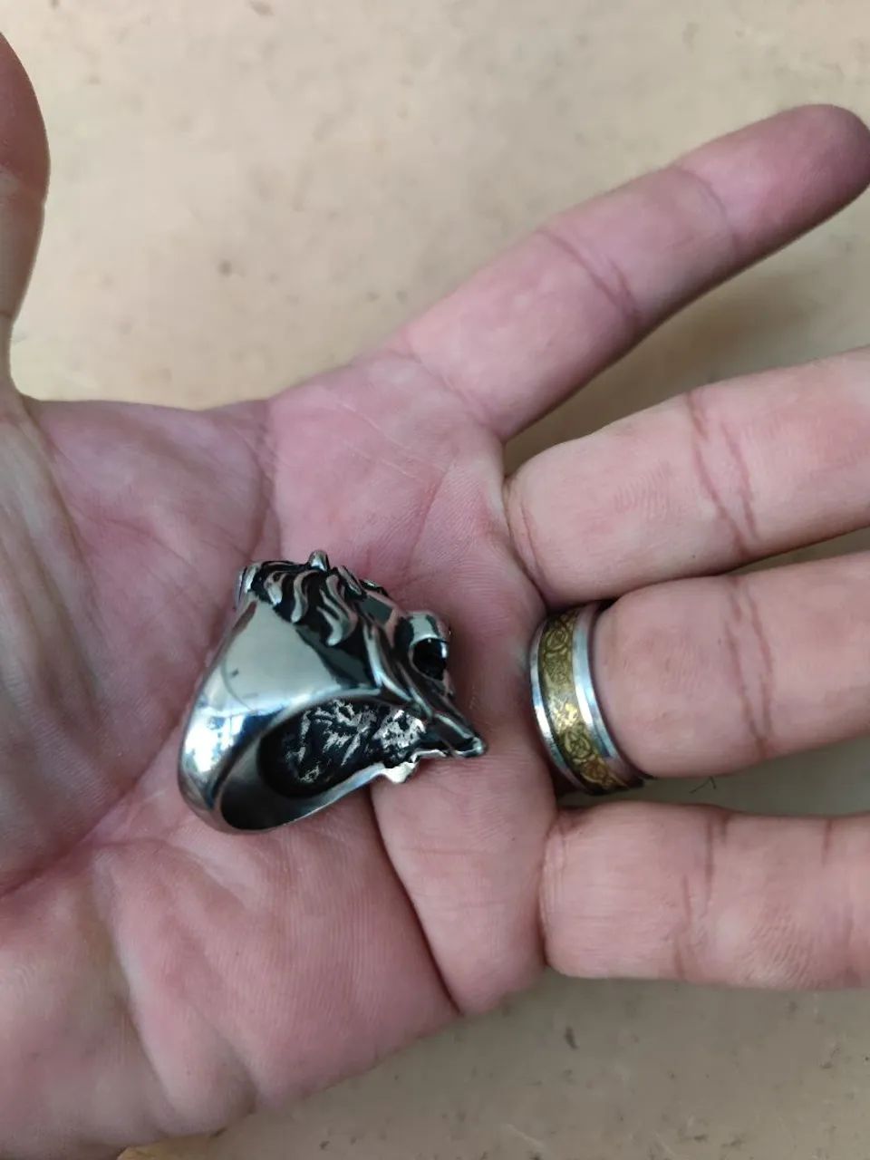 Anel de Leão Masculino - Aço Inox - Foto 2