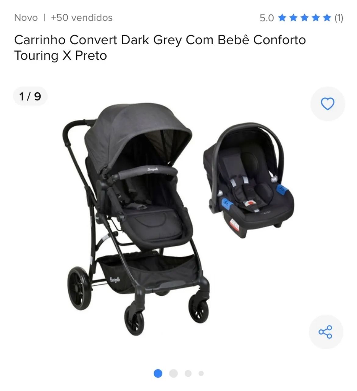 OFERTA IMPERDÍVEL - carrinho + bb conforto 600,00 - Foto 3