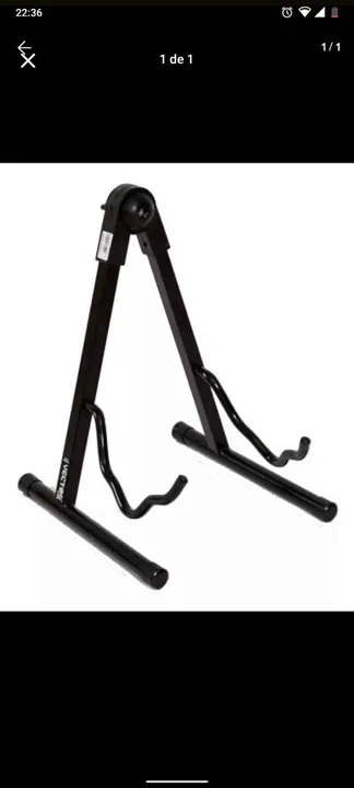 Suporte para guitarra - Preto