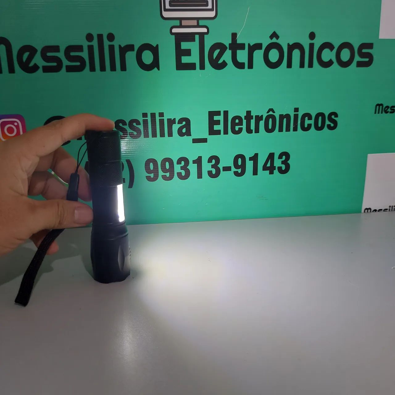 Lanterna de Luz COB Recarregável - Acampamento e Camping - Foto 6
