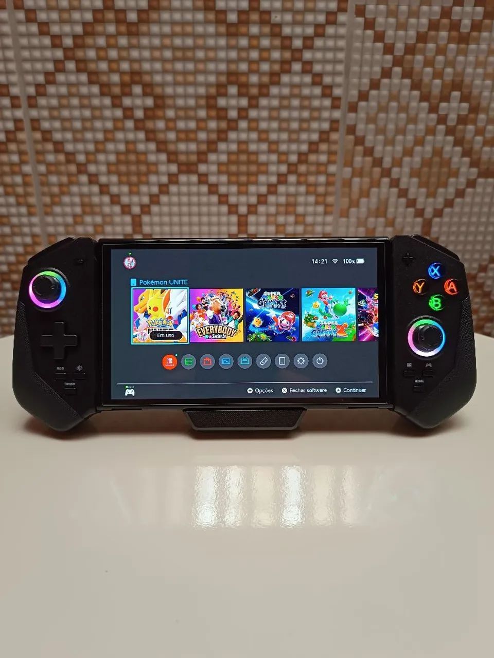 Controle Gamer Saitake STK-7047 para Nintendo Switch Padrão e OLED - Foto 6