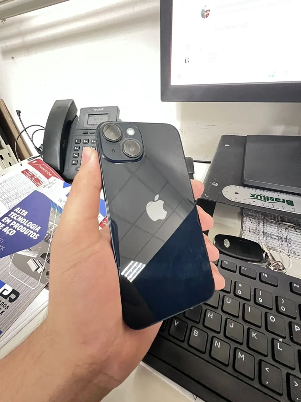 iPhone 14 Preto 256GB | Excelente estado | 97% bateria | Com caixa