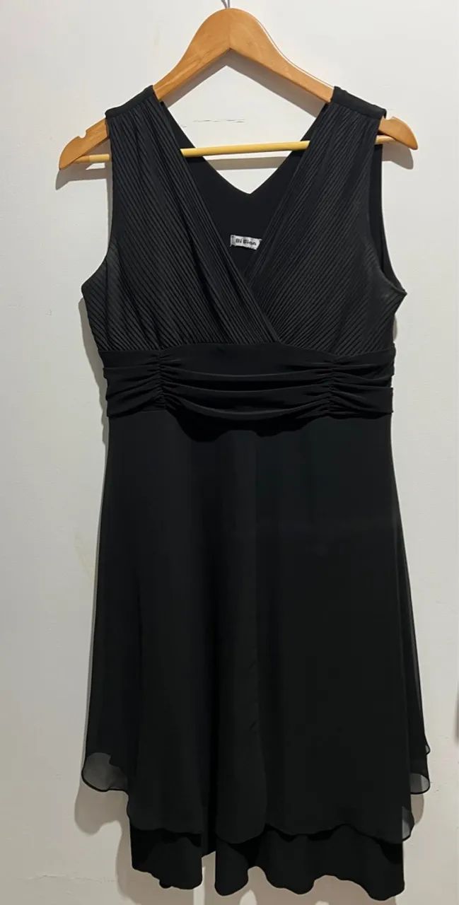 Vestido Azul Marinho Elegante com Renda - Foto 2