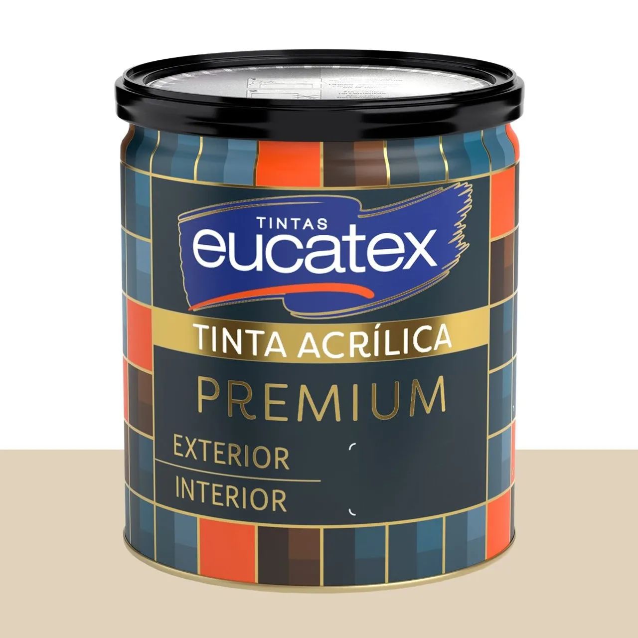 Tinta Acrílica Acetinada Eucatex Pasta de Amendoim 800 ml