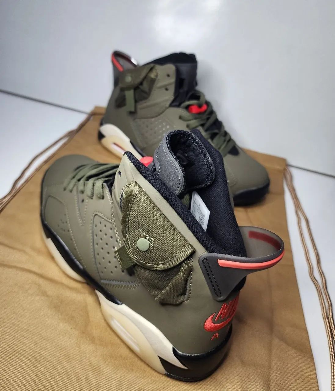 Nike air jordan 6 travis scott original N39,comprei dos Estados