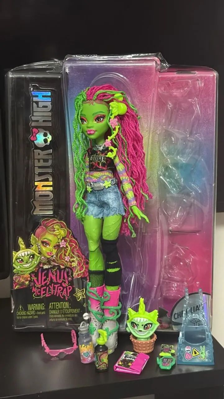Boneca Monster High Venus McFlytrap g3 completa