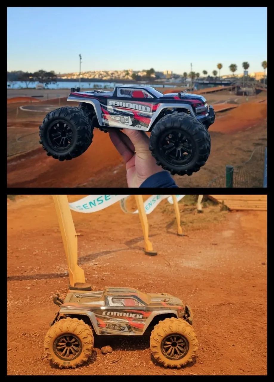 Carro de Controle 4x4 Remoto Monster Truck 