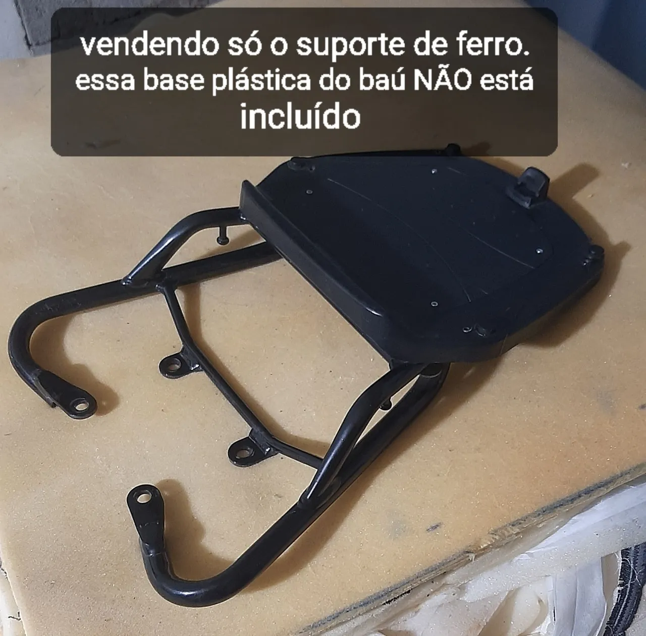 LEIA TODO O ANÚNCIO Suporte de ferro para baú de moto