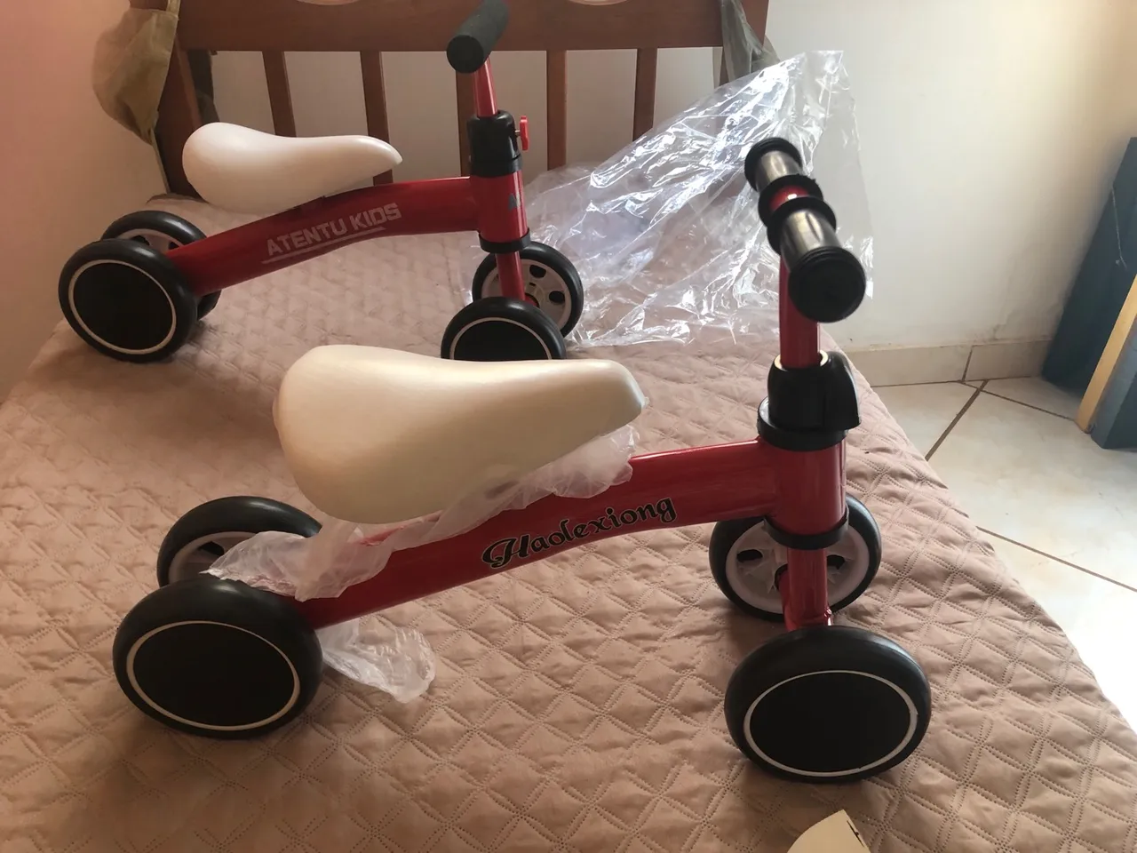 Bicicleta de equilíbrio Vermelha Haolexiong