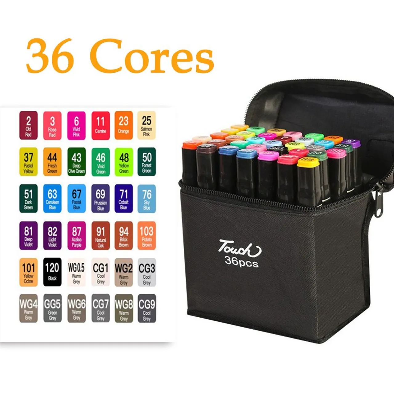 Canetas Marcadoras Touch 36 Cores - Novo