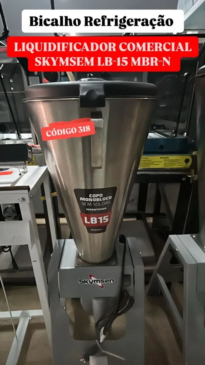 LIQUIDIFICADOR COMERCIAL SKYMSEM LB 15 NOVO