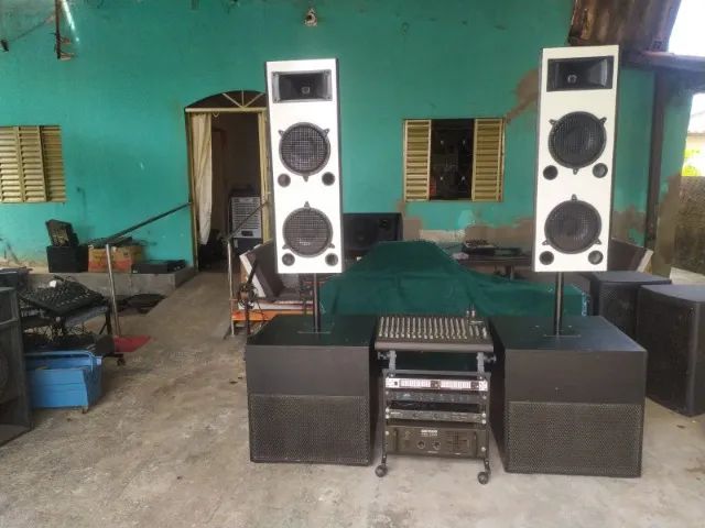 sistema top de som profissional barato pra desocupar lugar - Foto 3