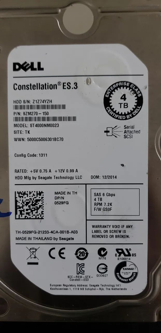 HD Enterprise 4TB Dell - Constellation ES.3 - Foto 2