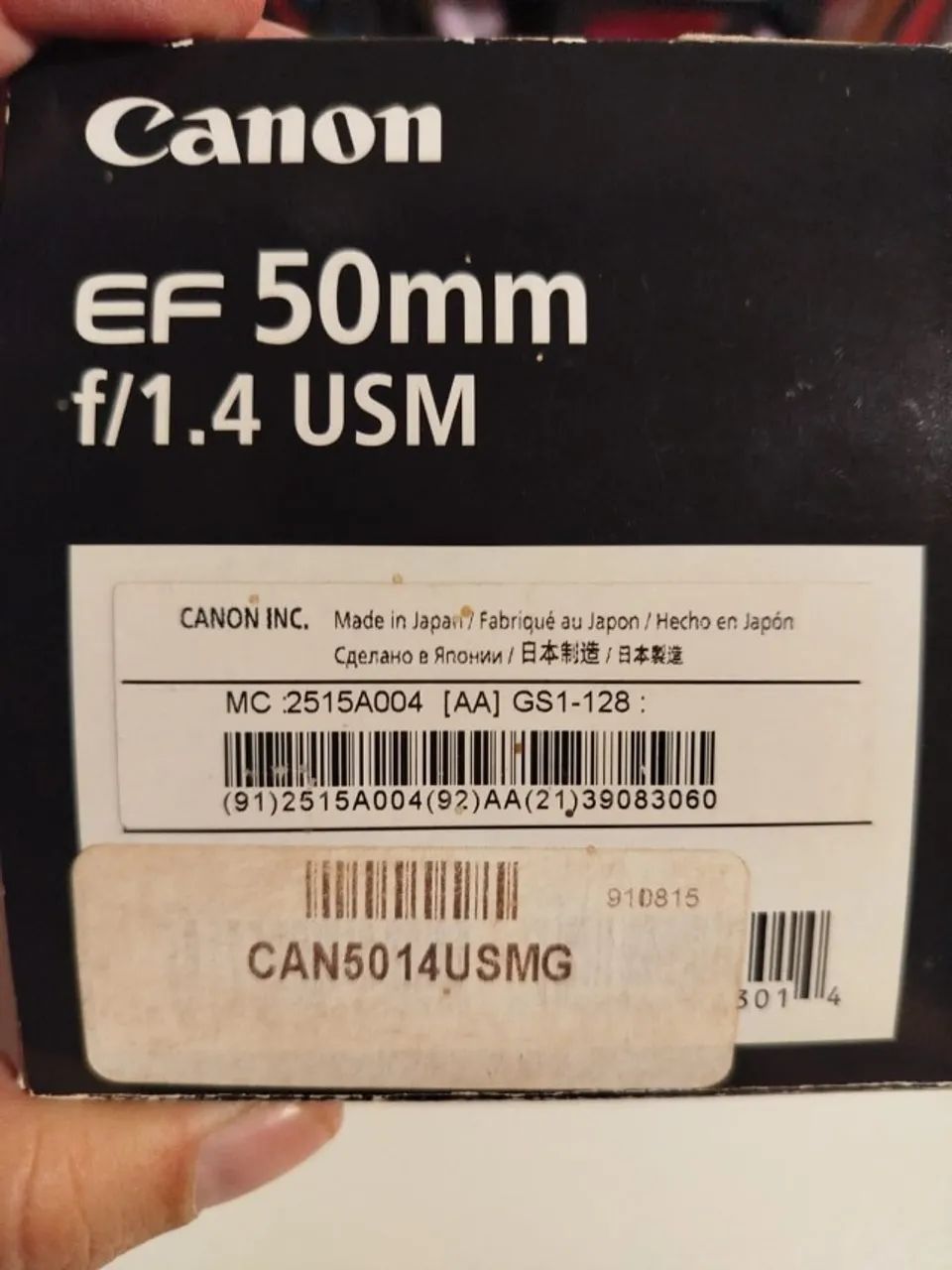 Lente Canon 50mm f/1.4 USM (usada - preço de ocasião para vender logo) - Foto 3