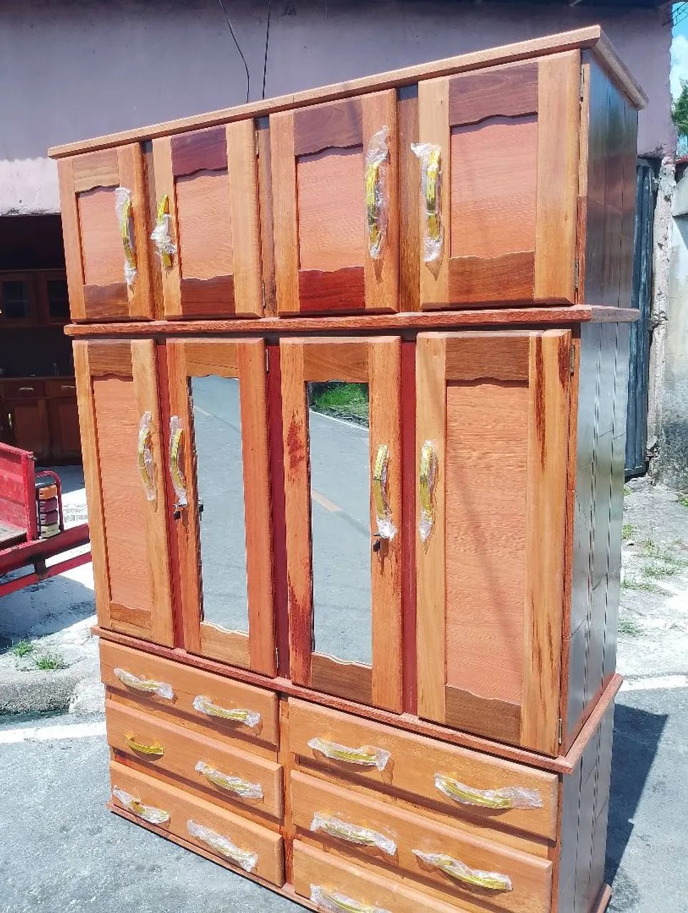 GUARDA ROUPA DE 4 PORTAS 90% MADEIRA - Foto 2