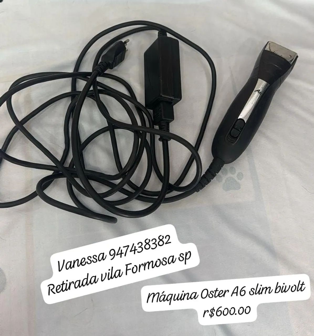 Máquina de Cortar Pelo Oster A6 Slim Bivolt