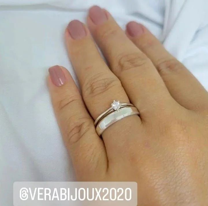 PAR DE ALIANÇAS NOIVADO E CASAMENTO  - Foto 5