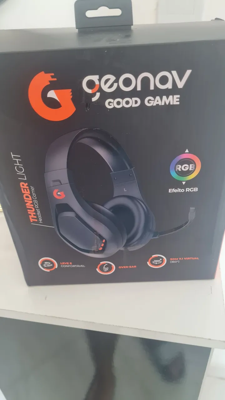 Headset Gamer Geonav. NUNCA USADO!