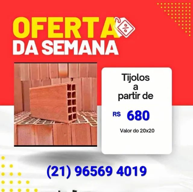 Tijolos Tijolo direto da Fábrica a partir de 680