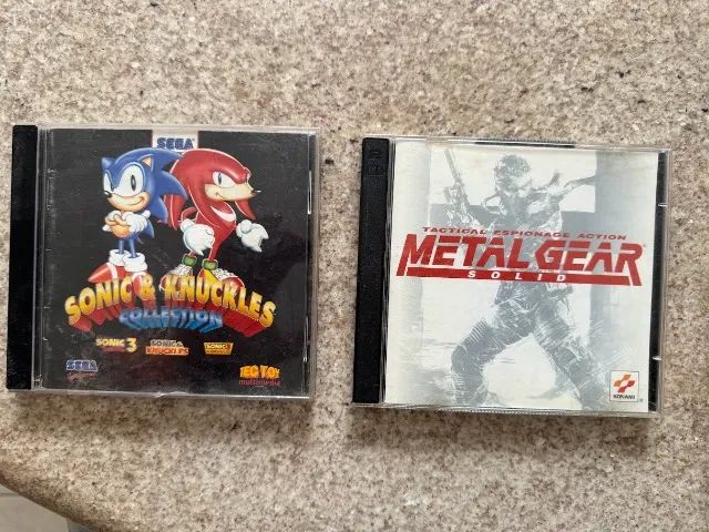 JOGO PC ORIGINAL SONIC COLLECTION E METAL GEAR SOLID 1 ORIGINAIS