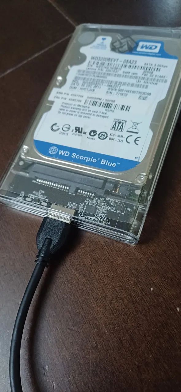 HD externo WD Scorpio Blue 320GB