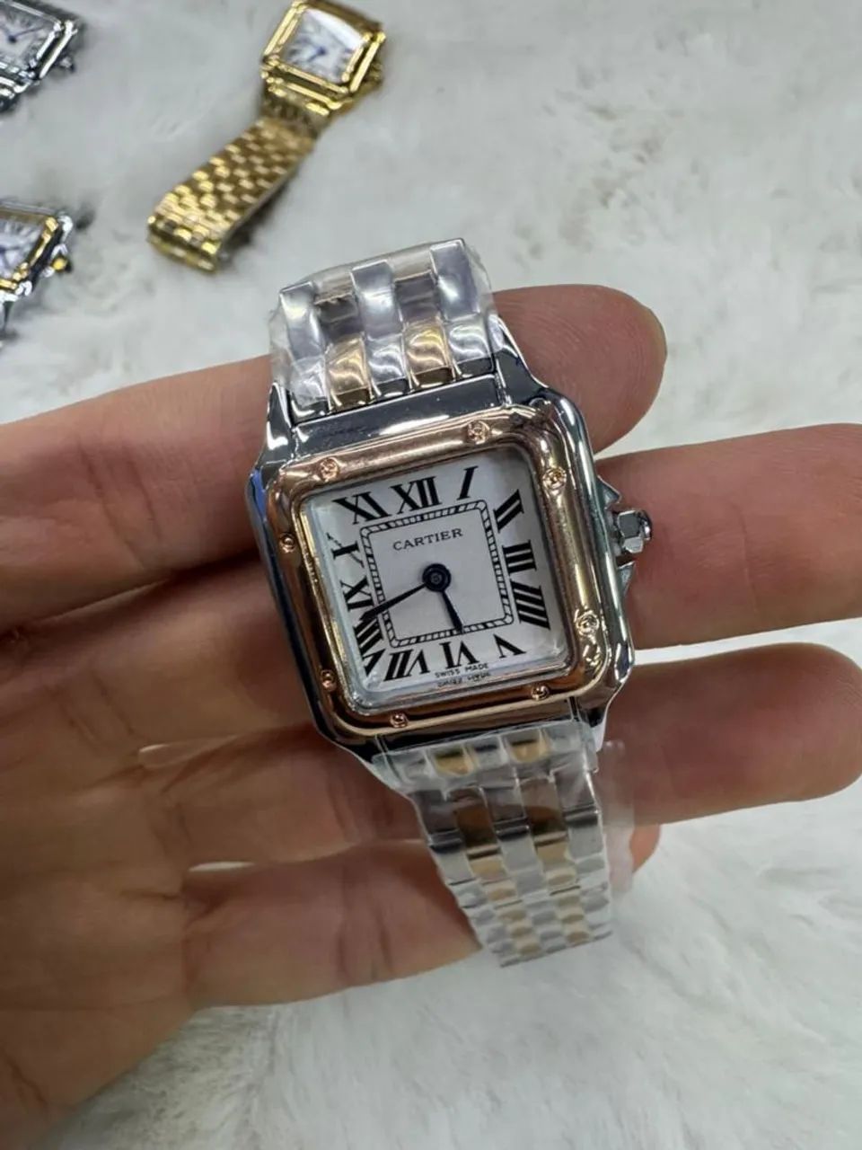 Relógio Estilo Cartier Panthère em Aço Inoxidável  - Foto 2