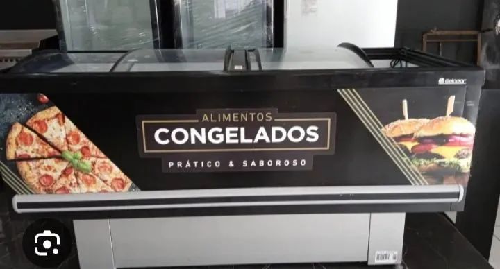 NZ. Ilha de congelados vidros curvos 1,90m GELOPAR 