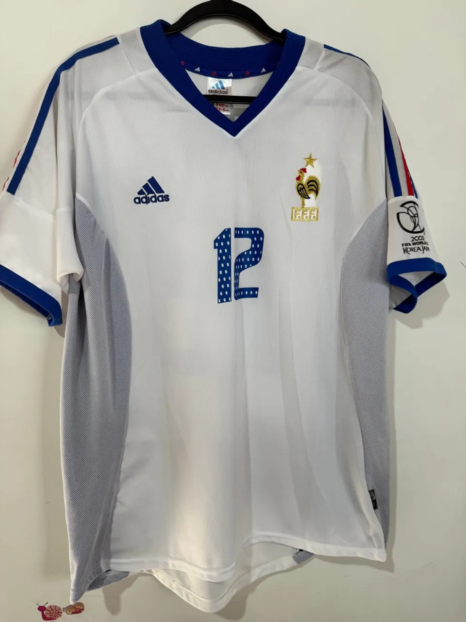 Camisa França Copa do Mundo 2002 Henry 12 GG original