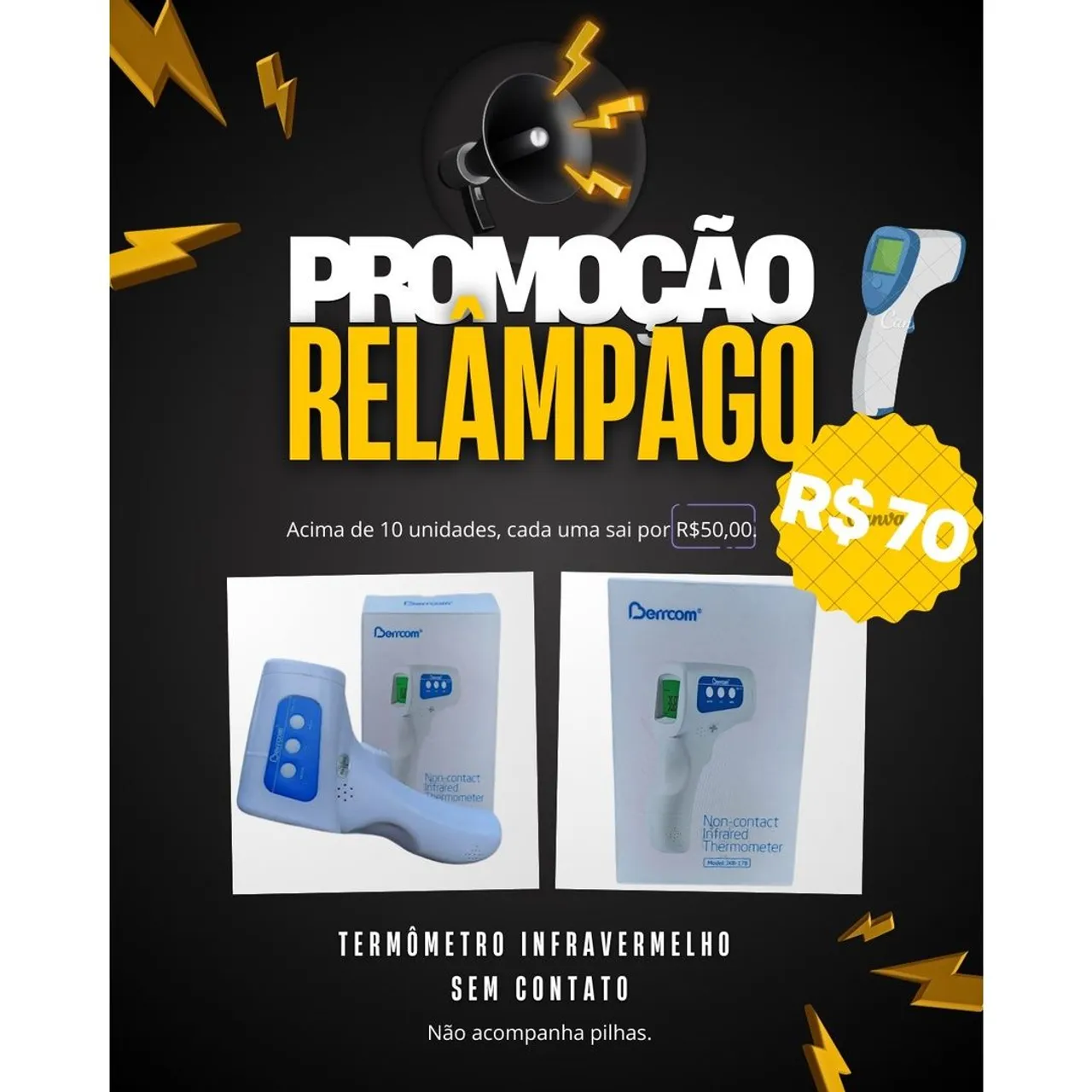 Termômetro Infravermelho Sem Contato - Super Promoção!