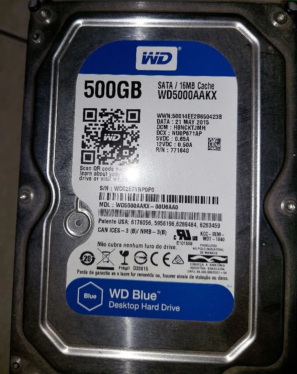 HD 500GB/Placa de rede + Joystick PS3 