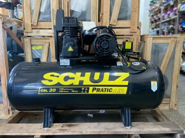 Compressor Pratic Air CSL 20/150 5HP Schulz - pronto para o uso - Foto 2