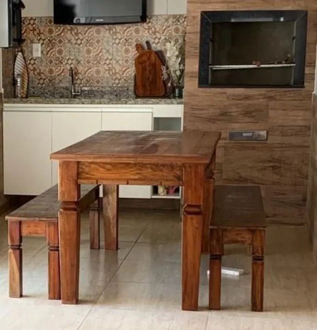 Mesa e madeira de lei maciça e Nobre - Foto 4