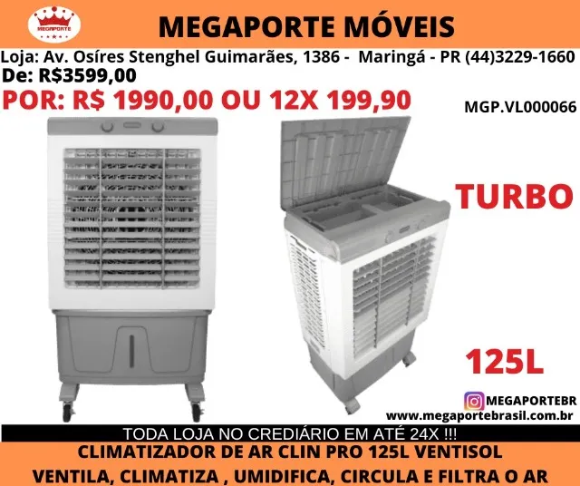 Climatizador de Ar 125L Ventisol