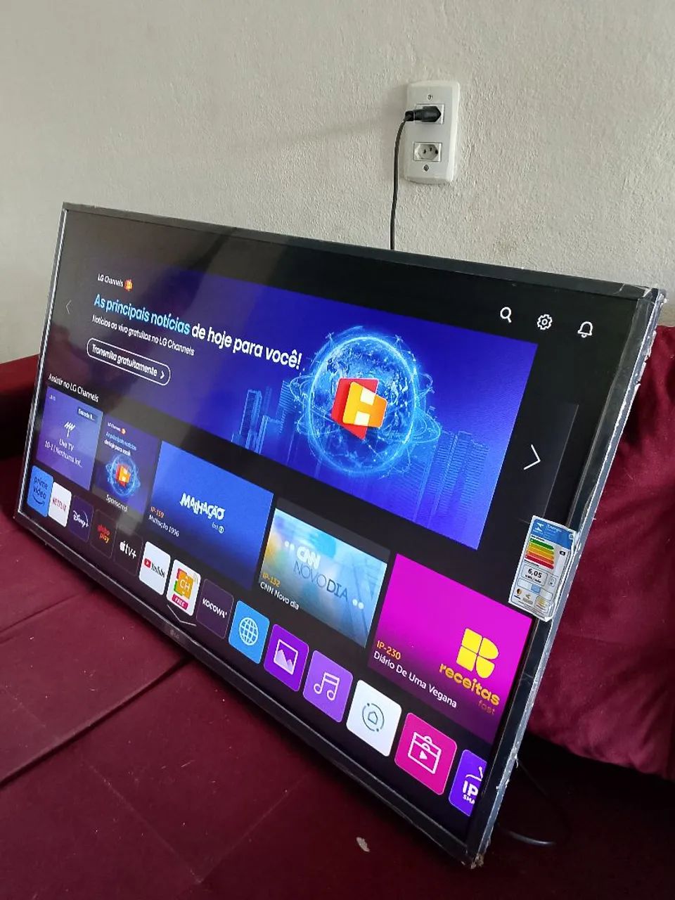 LG 43* Smart Semi nova super rápida.
