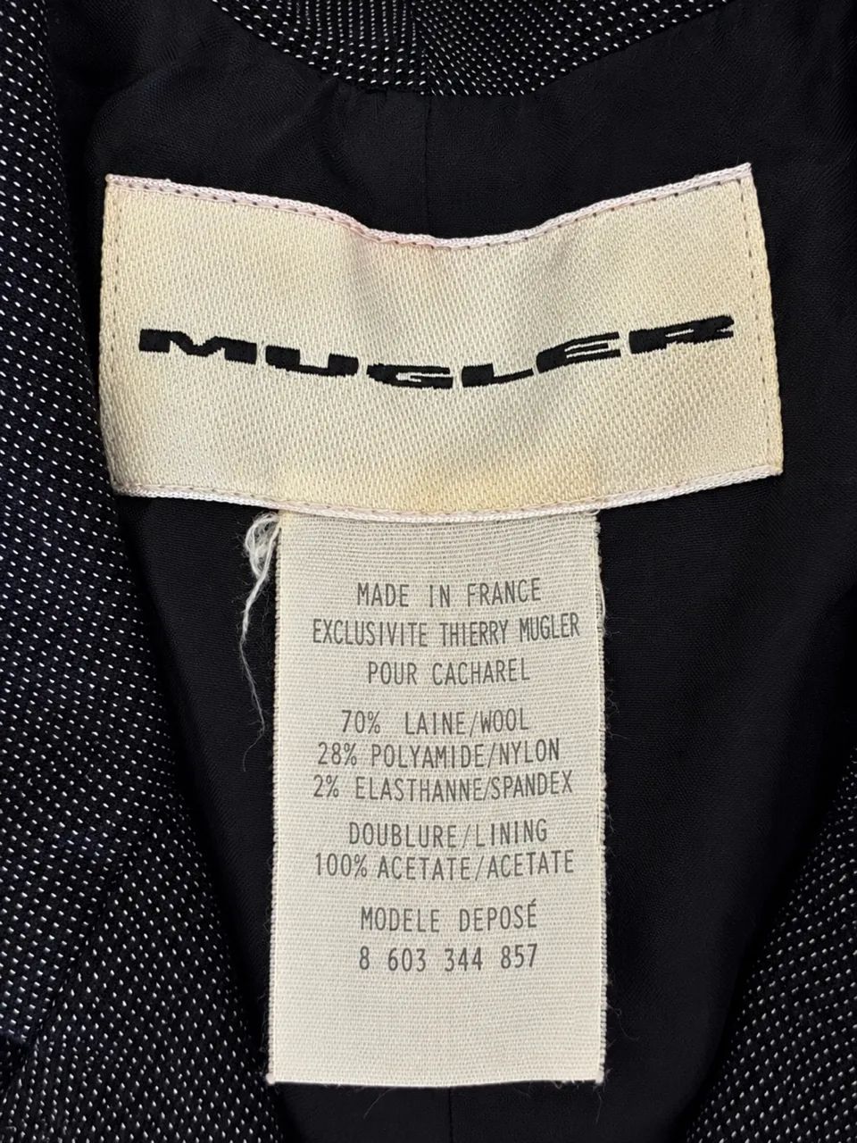 blazer vintage mugler original anos 90 / structured tailoring - Foto 3