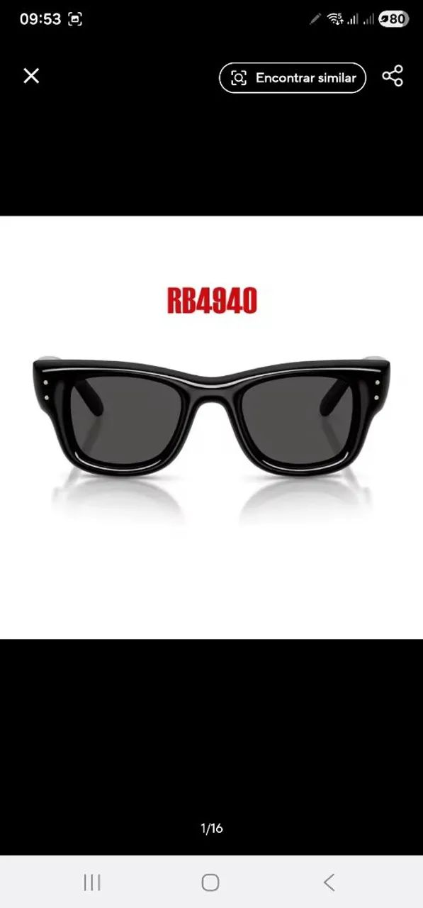 Óculos modelo Ray-Ban Wayfarer - Foto 3