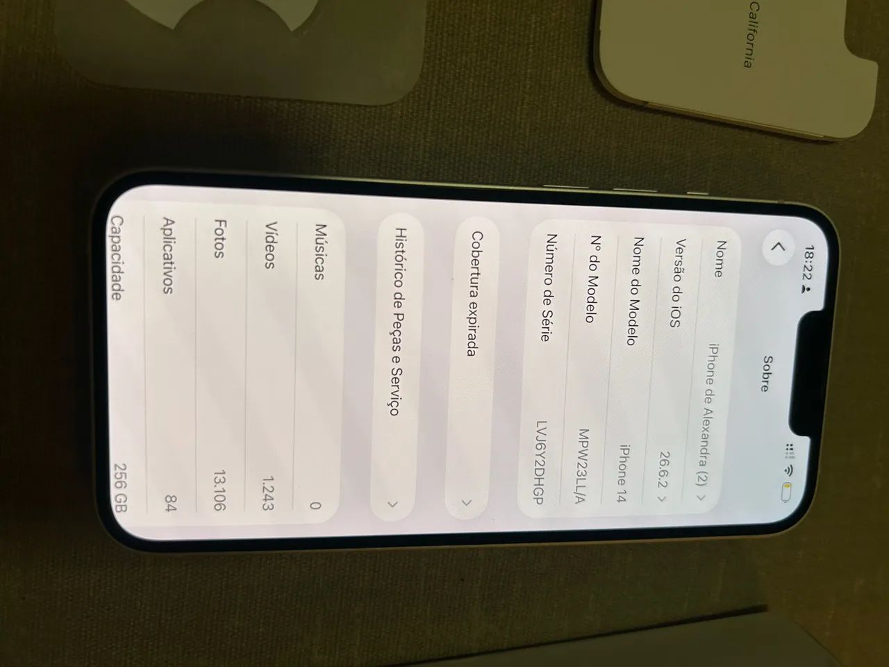iPhone 14 256GB branco - Foto 4