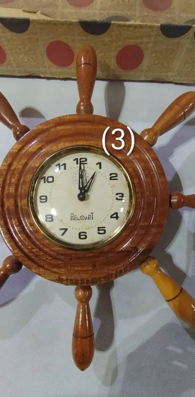 Relógio de parede Reloart Despertador- Corda Manual- Maquina de ferro - víntage - Foto 4