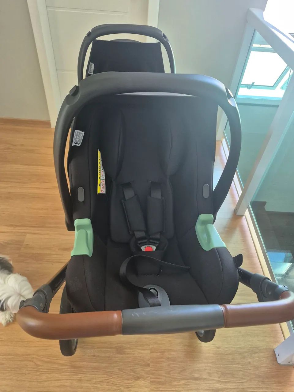 Carrinho abc design gêmeos zoom com bebê conforto tulip  - Foto 4