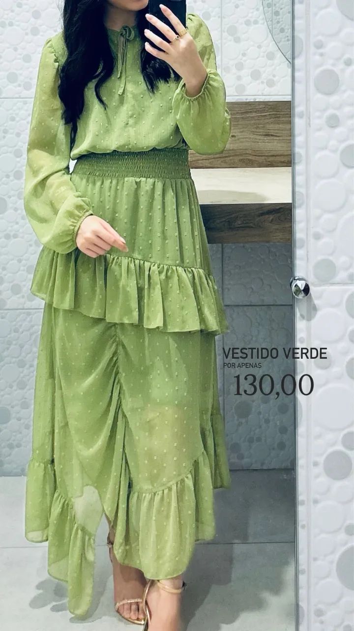 Vestido Verde Elegante 