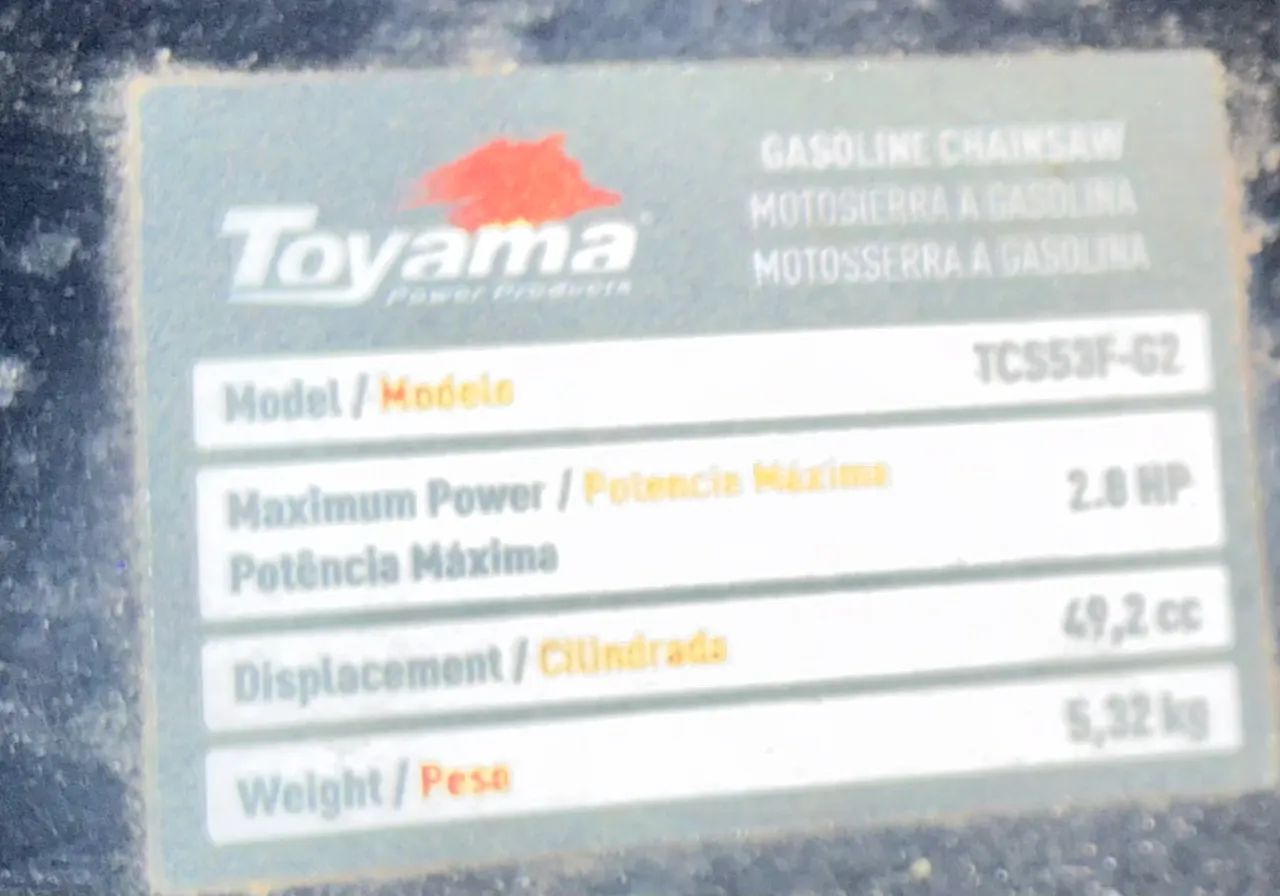 Moto serra Toyama 2HP - Foto 2