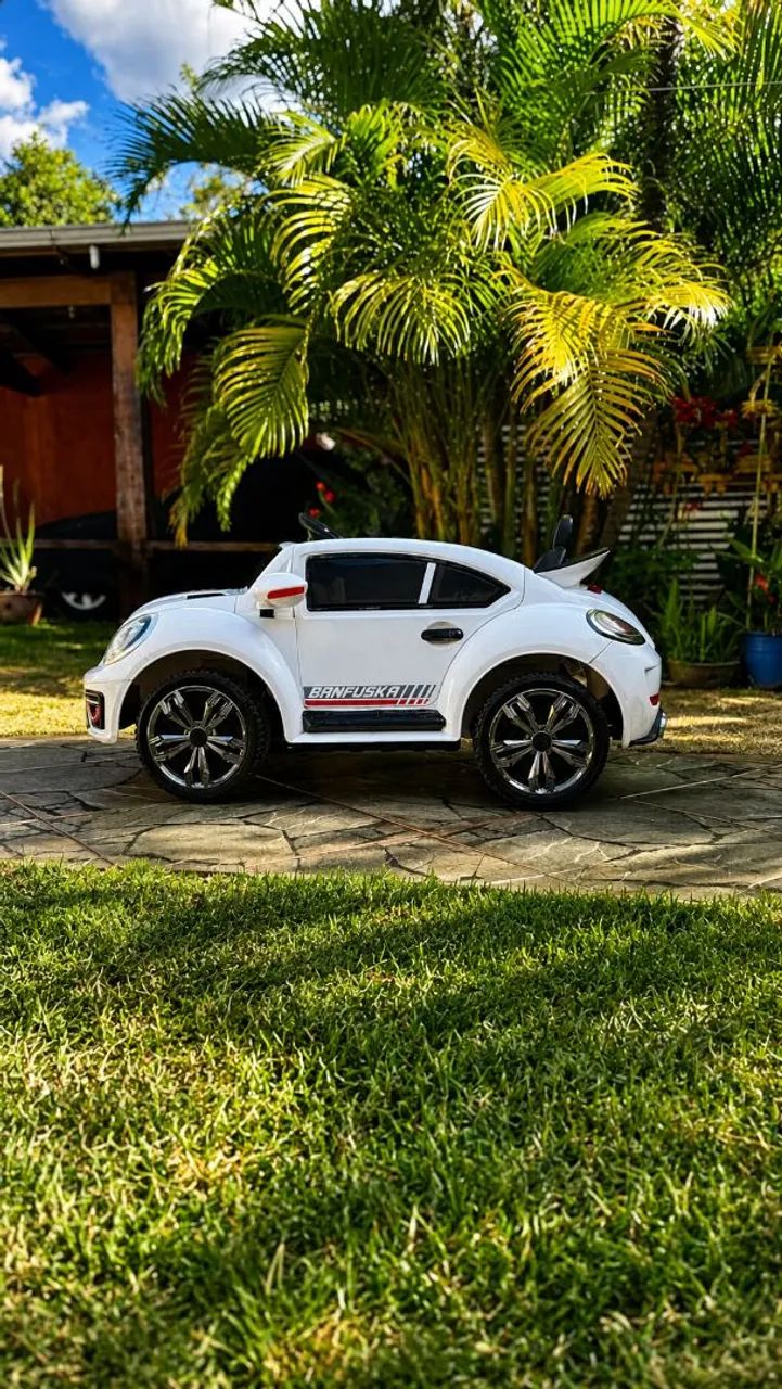 Carrinho elétrico New beetle 12v - Foto 3