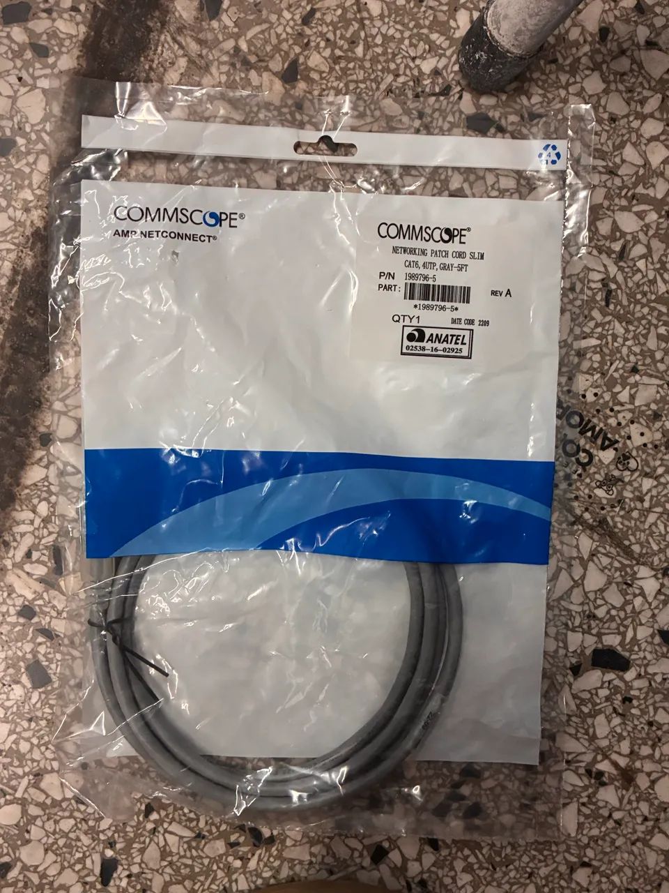 Cabo de Rede Patch Cord CAT6 Slim CommScope 1.5